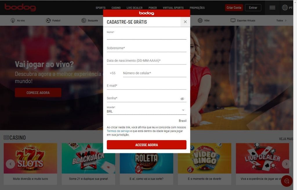 Site de aposta online